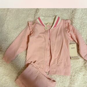 Paris Hilton Pink Baby Jacket with Ruffles